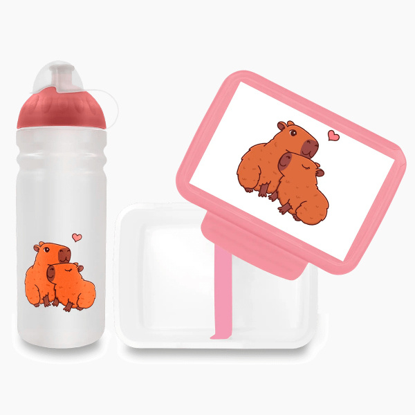 Set Zdravá lahev 0,7 l a Zdravá sváča - kapybary Zdravá láhev