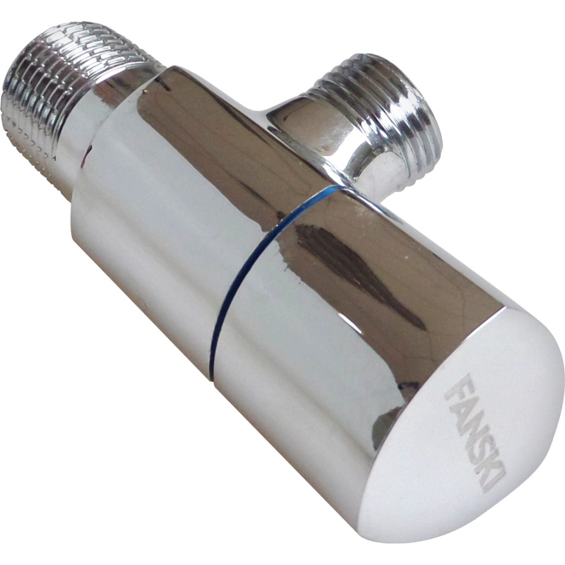 Rohový designový ventil 1/2" x 3/8" modrý