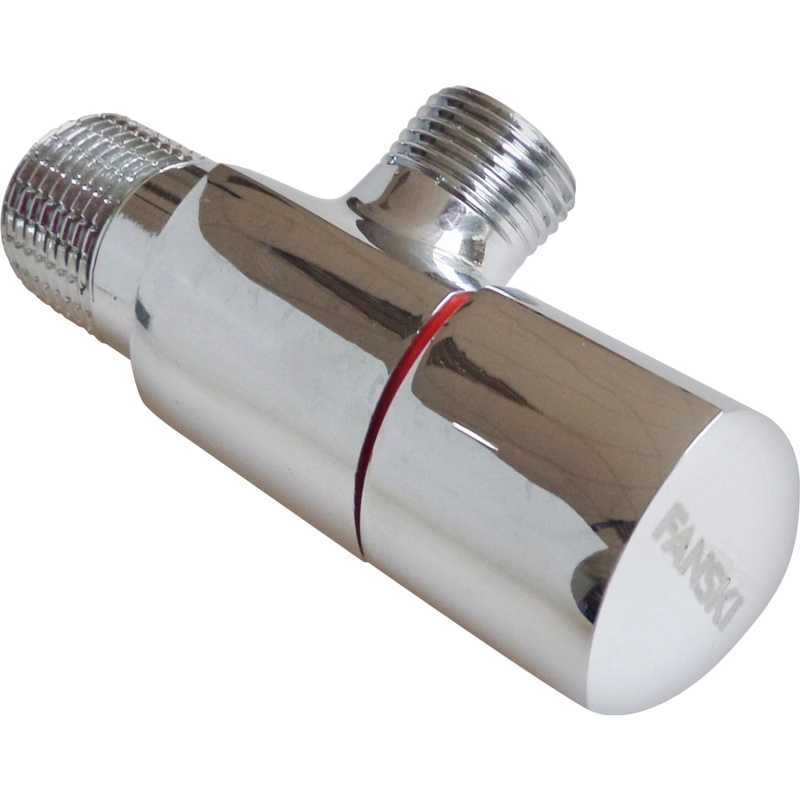 Rohový designový ventil 1/2" x 3/8" červený