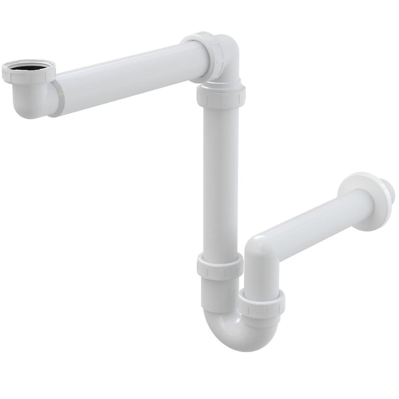 Sifon umyvadlový Alca A434 DN 40 prostorově úsporný s převlečno