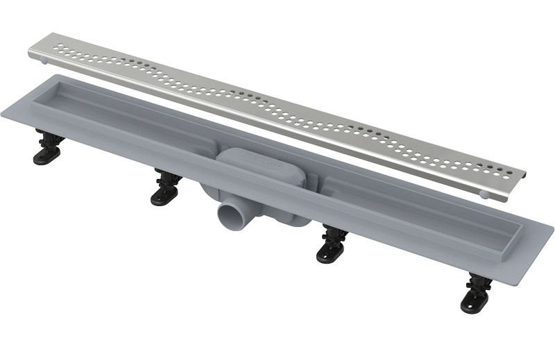 Žlab sprchový plastový Alca APZ8-850M Simple včetně roštu