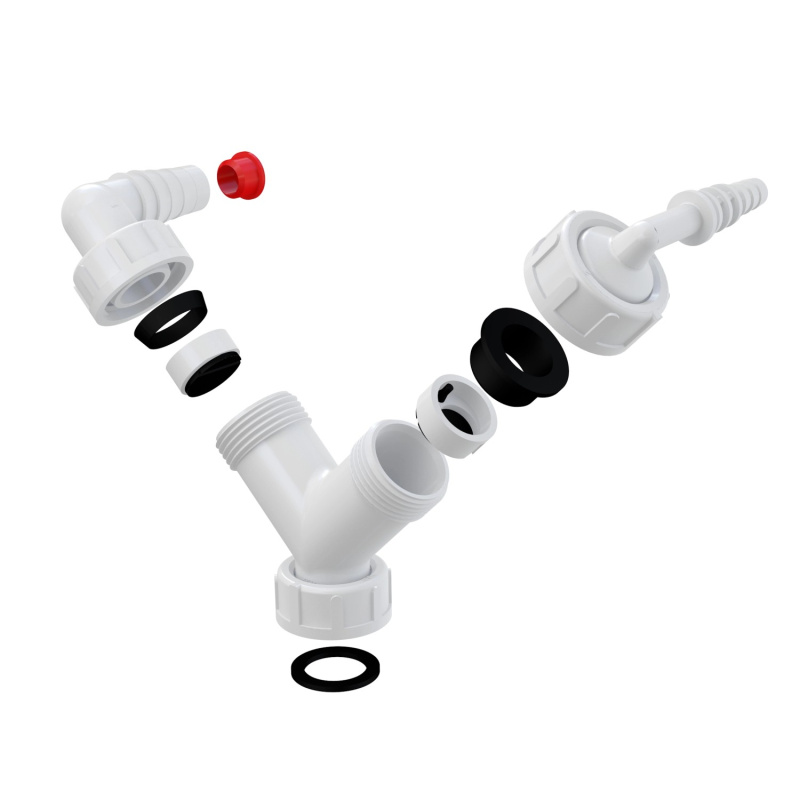 Kolínko dvojité Alca P149Z G 1"/8-23 mm se zpětnými klapk