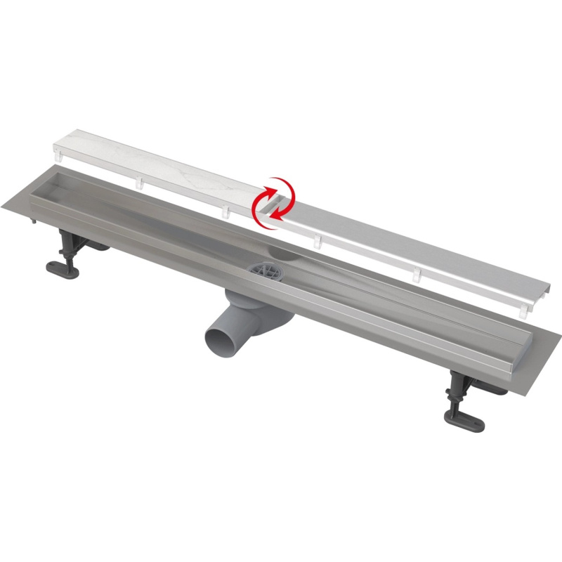 Žlab sprchový nerezový Alca APZ13-DOUBLE9-750 Fit and Go