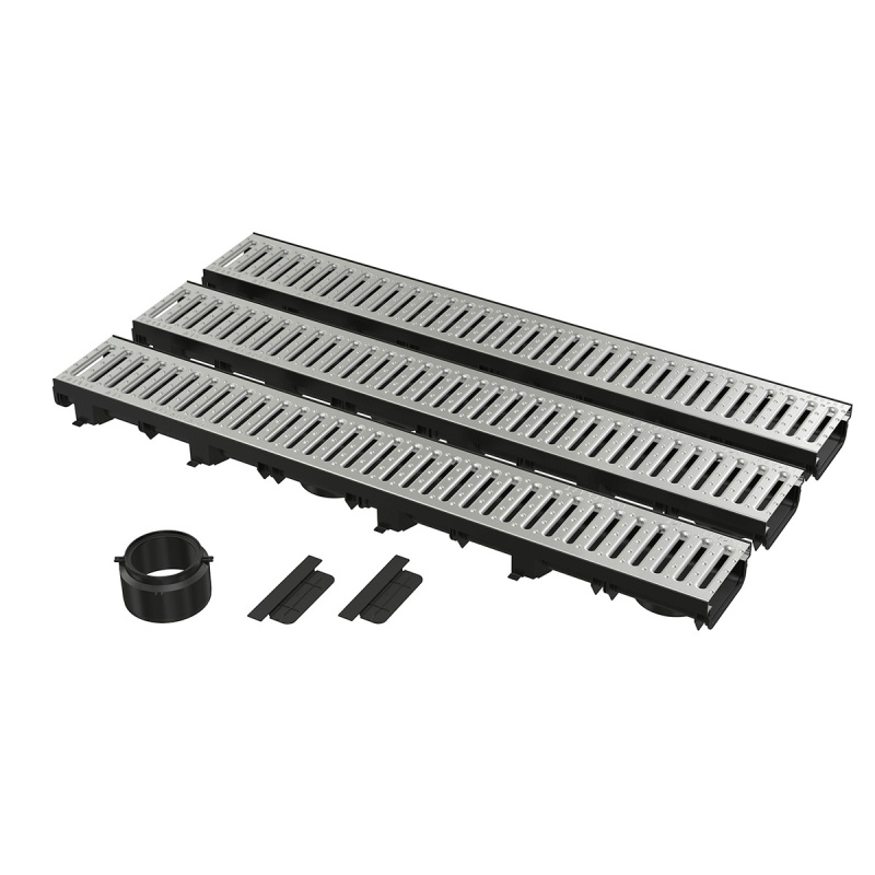 Set garážový Alca AVZ112-G102 Low 3 m (2× čelo , 1× hrdlo DN 110) A15