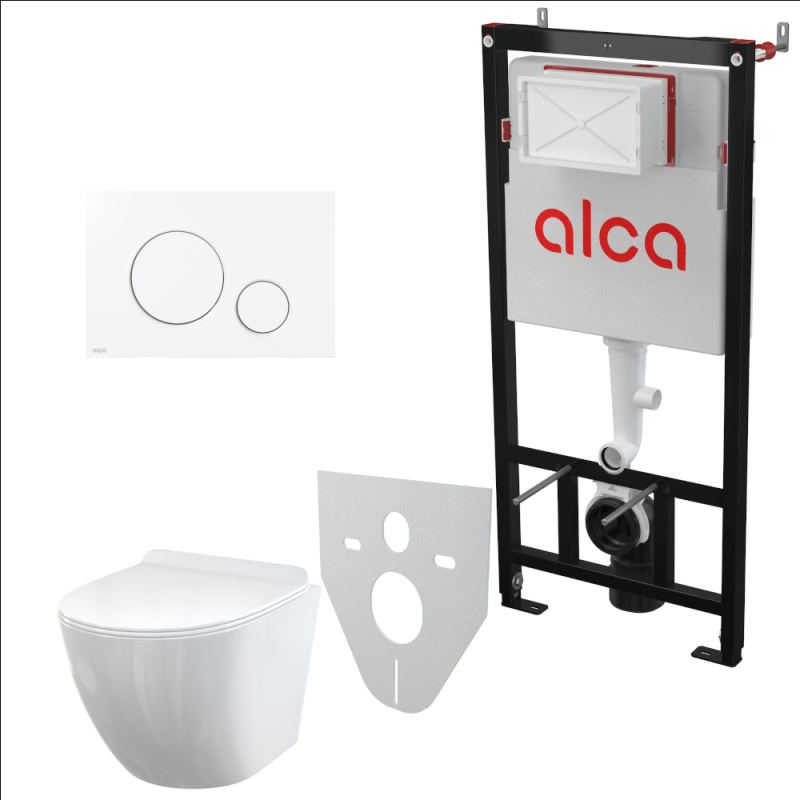 Set 5v1 pro závěsné WC Alca Sádromodul AM101/1120 WC Solid