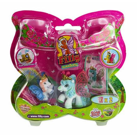 Filly Butterfly rodinka figurky 2ks fliška s doplňky mix druhů na kartě 17x16,5cm