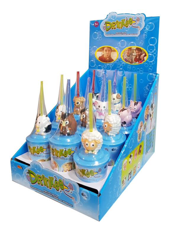 Ep Line EP line Drinkeez set kelímek + brčko se zvířátkem na baterie Zvuk 8 druhů