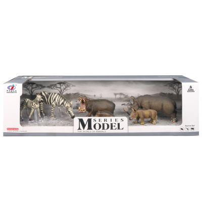 EP Line Series Model Svět zvířat zebry hroši nosorožci