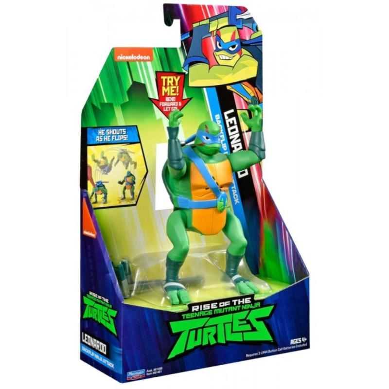 Tmnt želvy ninja salto figurka leonardo se zvukem