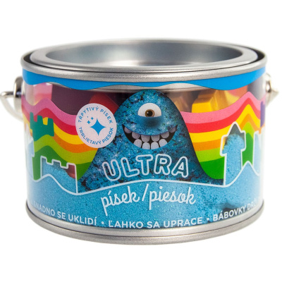 Ultra písek s glitry 200g - modrý