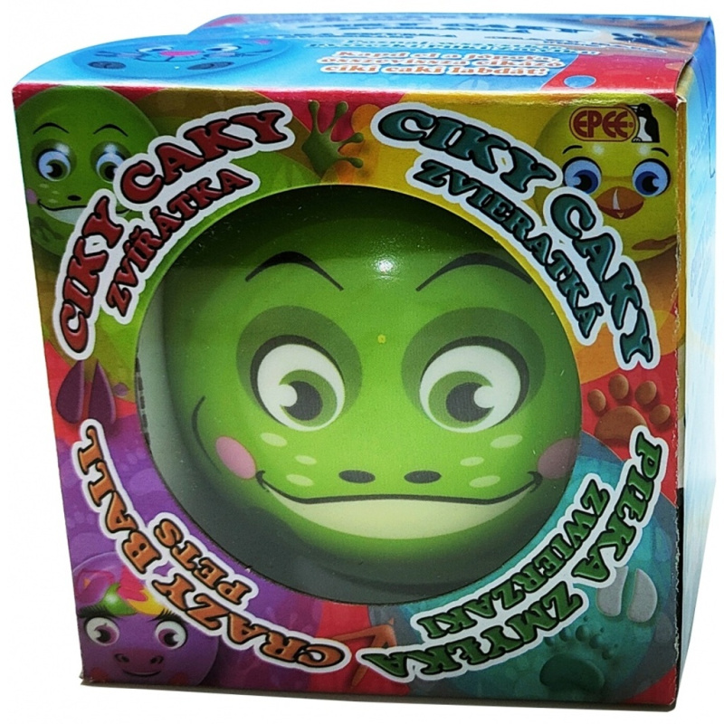 Bláznivý míč Ciky Caky 9 cm