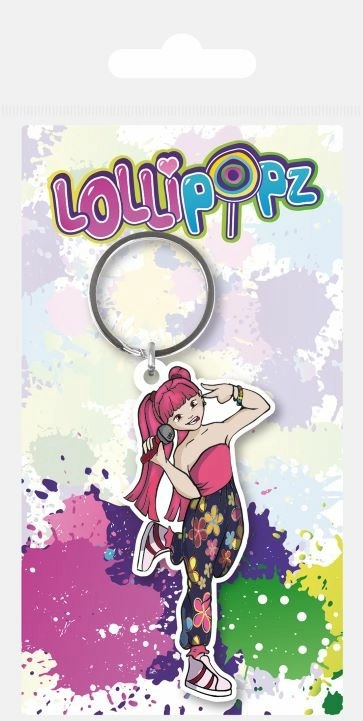 Epee Lollipopz klíčenka gumová růžová
