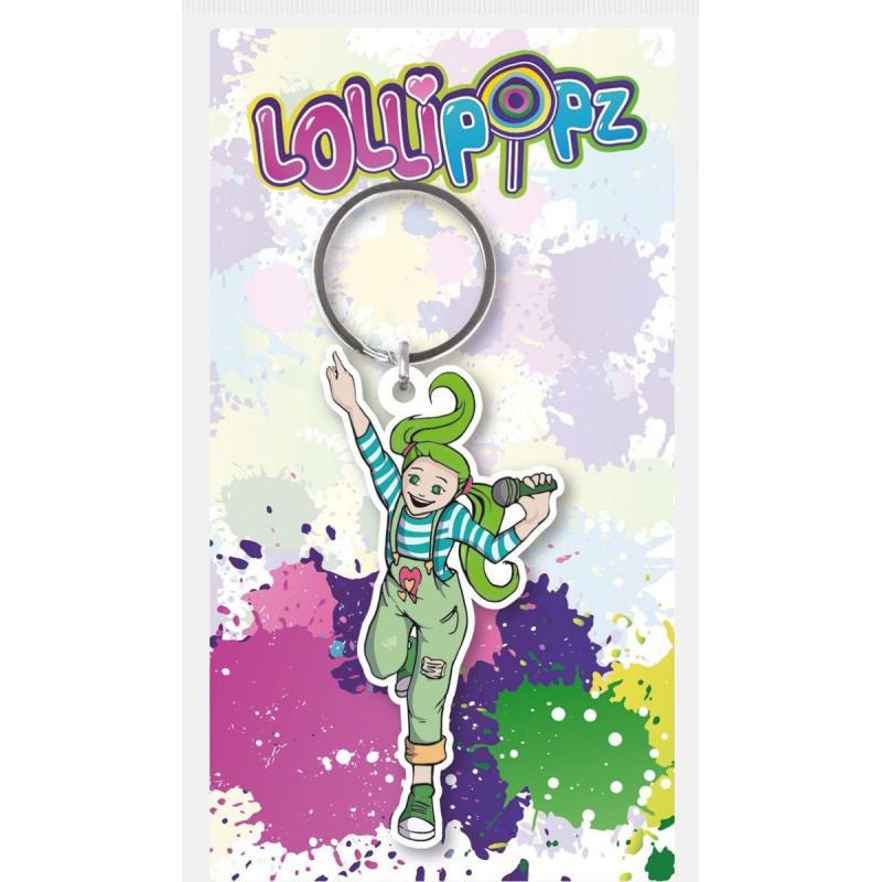 Lollipopz klíčenka gumová zelená