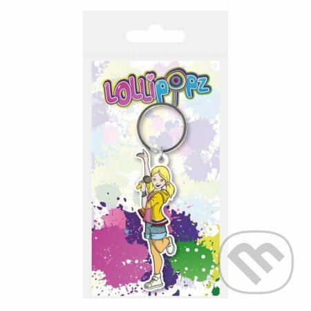 Lollipopz klíčenka gumová žlutá