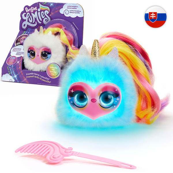 Lumies interaktivní zvířátko SK verze Tyrkysová Sparkle Rush