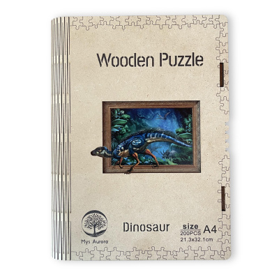 Epee Wooden puzzle Dinosaur A4