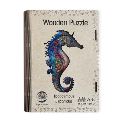 Epee Wooden puzzle Hippocampus Japonicus A3