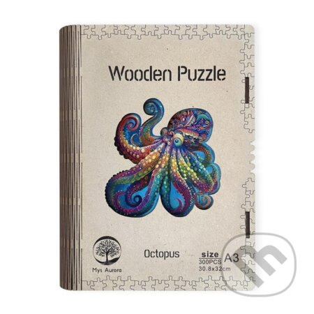Epee Wooden puzzle Octopus A3