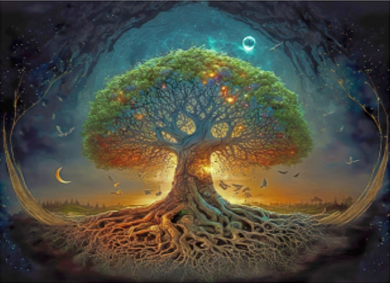 Epee Wooden puzzle Tree of Life I. A2