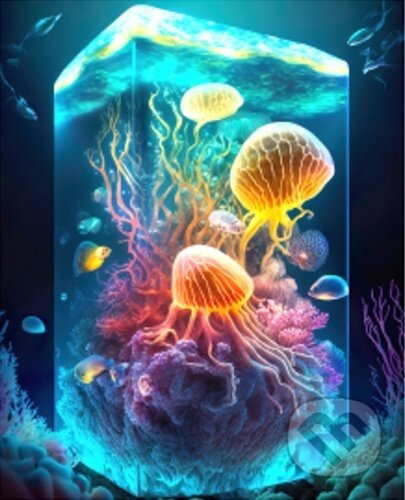 Epee Wooden puzzle Jellyfish World A3