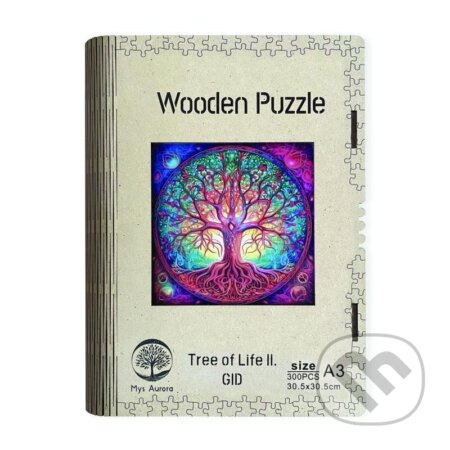 Dřěvěné puzzle/Strom života II A3 svítící