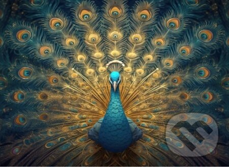 Epee Wooden puzzle Charming peacock A3