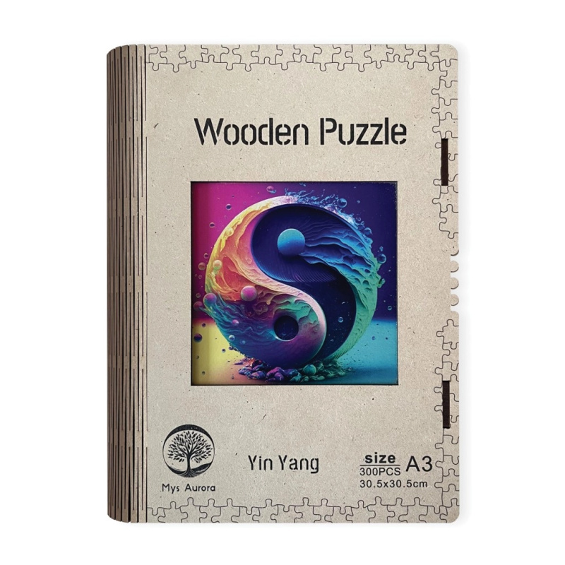 WOODEN Dřevěné Jin Jang 300 dílků