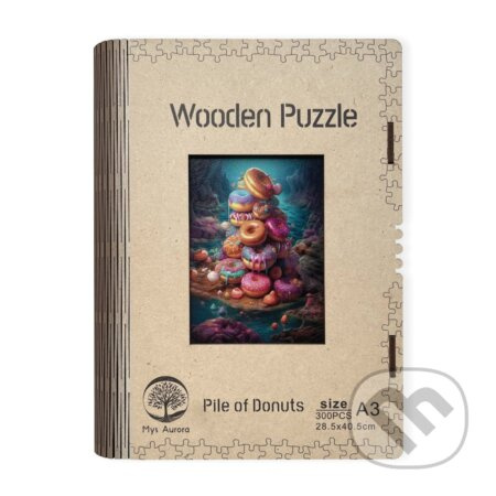 Epee Wooden puzzle Pile of Donuts A3