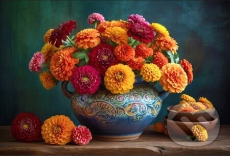 Epee Wooden puzzle Chrysanthemum Bouquet A3