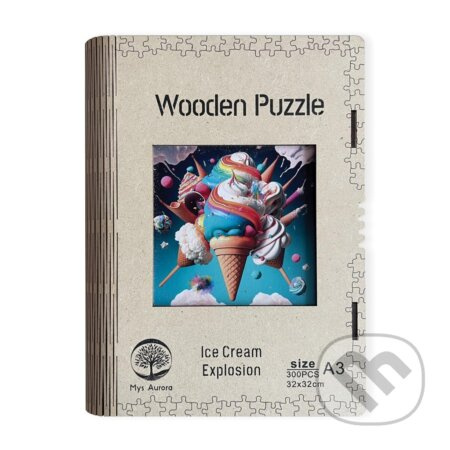 Epee Wooden puzzle Ice Cream Explosion A3