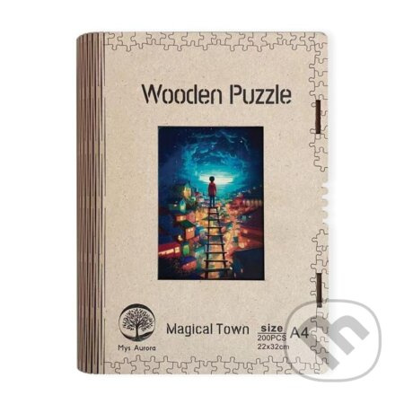 Epee Wooden puzzle Magical Town A4
