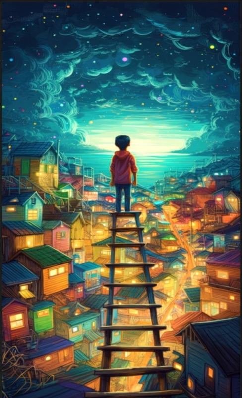 Epee Wooden puzzle Magical Town A3