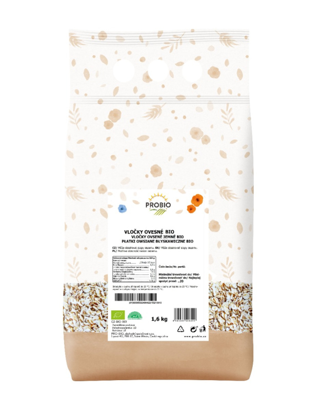 PROBIO Gastro Vločky ovesné BIO 1,6 kg