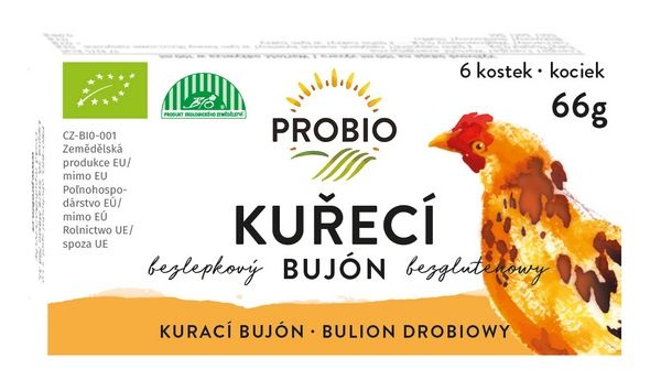 PROBIO Bujón kuřecí kostky BIO 6 kusů