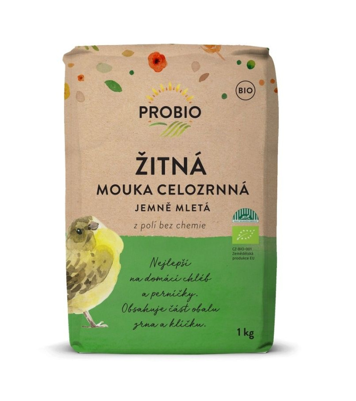 PROBIO Mouka žitná celozrnná jemně mletá  BIO 1 kg
