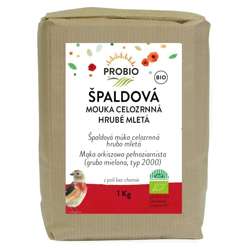 Probio BIO Mouka špaldová celozrnná hrubě mletá
