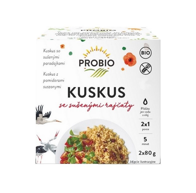 PROBIO Kuskus se sušenými rajčaty BIO 2 x 80 g