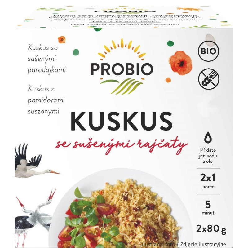 Probio BIO Kuskus se sušenými rajčaty 2×80g
