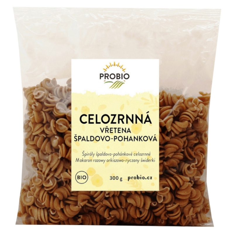 PROBIO Vřetena špaldovo-pohanková celozrnná BIO 300 g