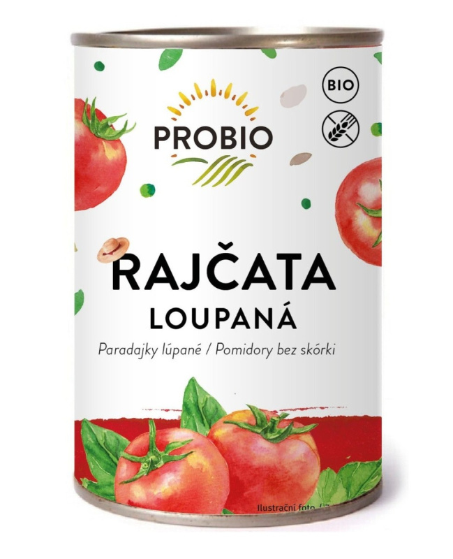 PROBIO Rajčata loupaná sterilovaná BIO 400 g