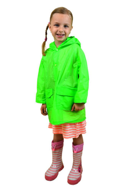 pláštěnka PVC neonová, Pidilidi, PL0065-19, zelená - 104 | 4roky