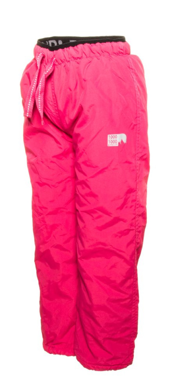kalhoty sportovní podšité fleezem outdoorové, Pidilidi, PD1075-03, růžová - 134 | 9let