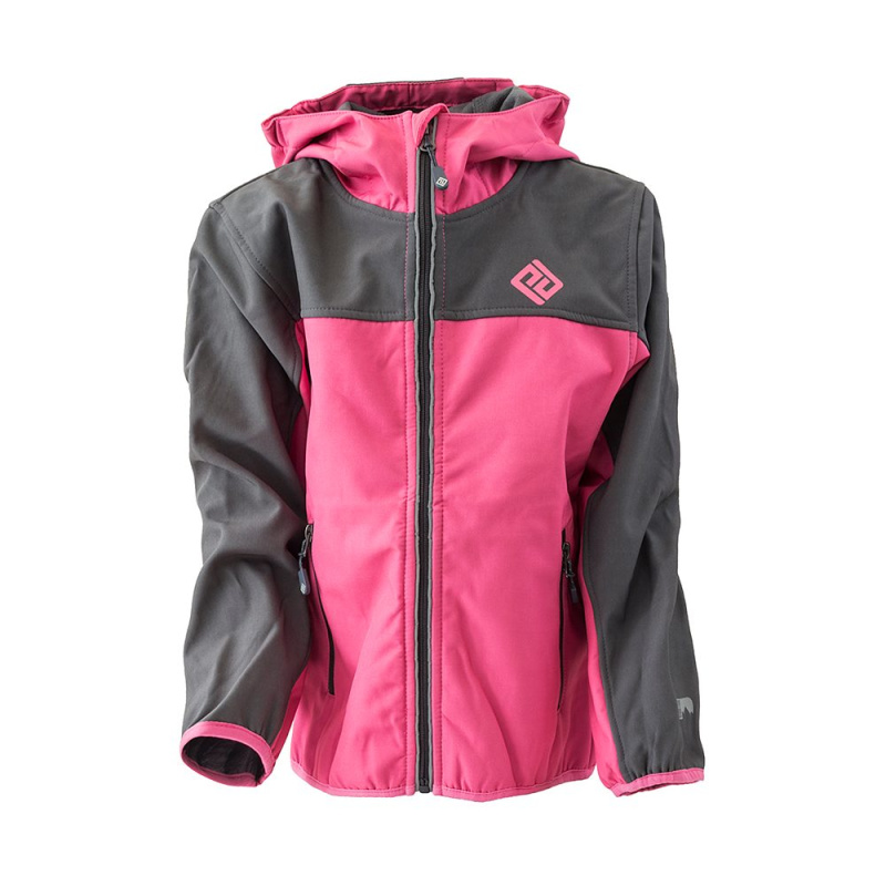 bunda softshellová outdoorová, Pidilidi, PD1113-03, růžová - 116 | 6let