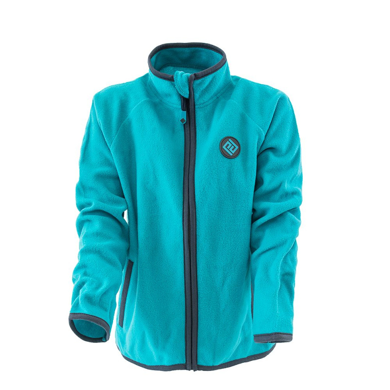 dětská mikina propínací fleezová, Pidilidi, PD1119-15, tyrkysová - 140 | 10let