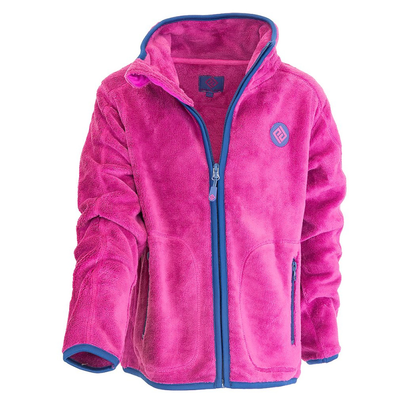 mikina dívčí chlupatá se stojáčkem, Pidilidi, PD1139-07, fuchsia - 128 | 8let