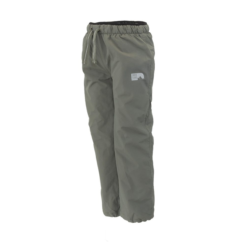 kalhoty sportovní chlapecké podšité fleezem outdoorové, Pidilidi, PD1075-14, khaki - 116 | 6let