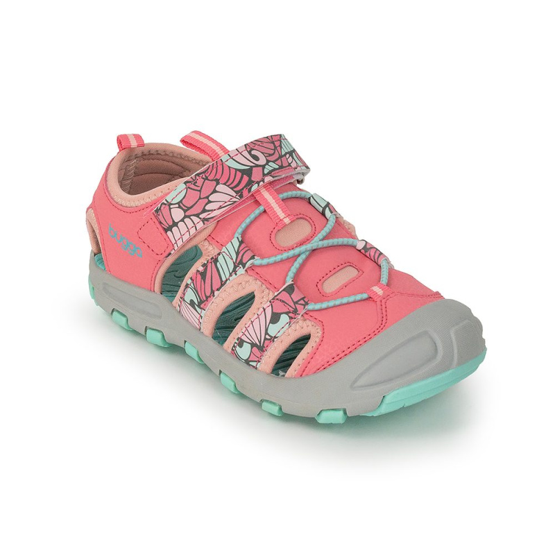 Dívčí sandály BUGGA LUMA Pink/Turquoise - růžové - 35