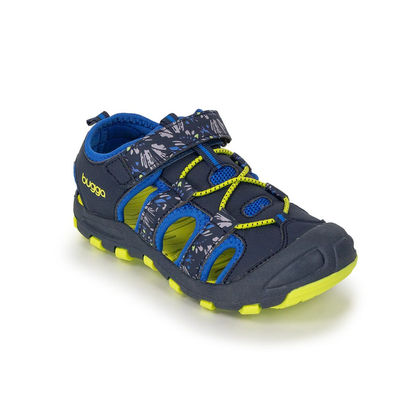 Chlapecké sandály BUGGA LUMA Dark Blue/Yellow - tmavě modré - 36