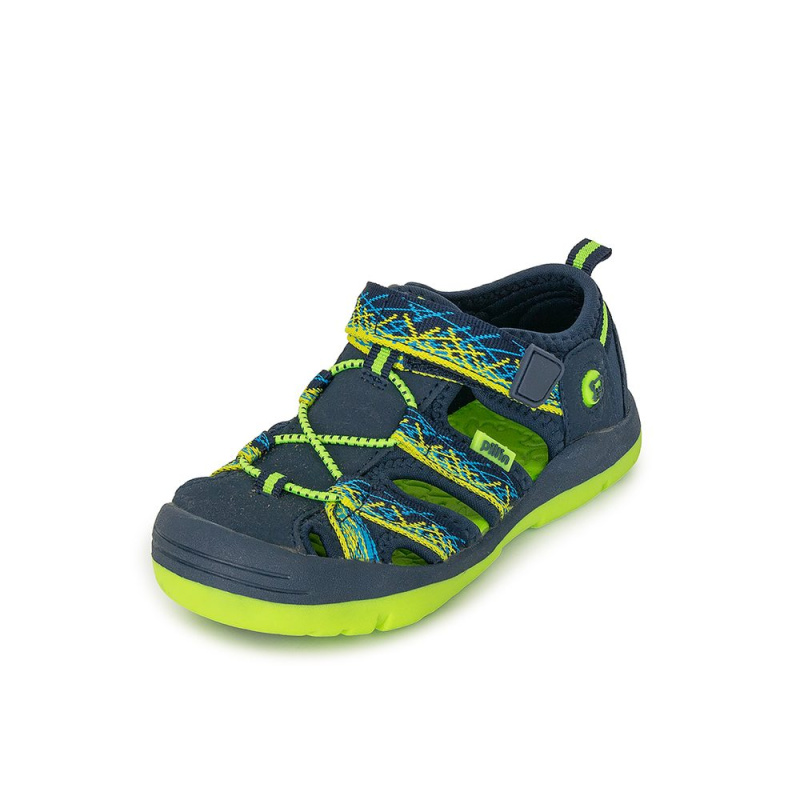 Chlapecké sandály BUGGA TIKI Dark Blue/Green - tmavě modré - 37
