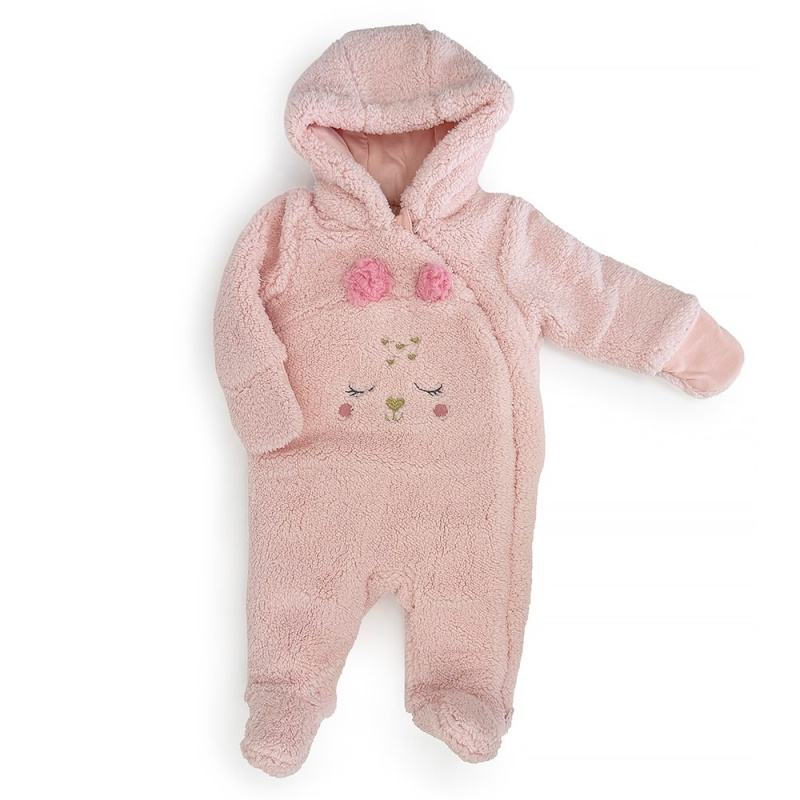 Zimní dívčí kojenecká kombinéza Pidilidi PD1169-03 Pink - 80/86 | 12-18m